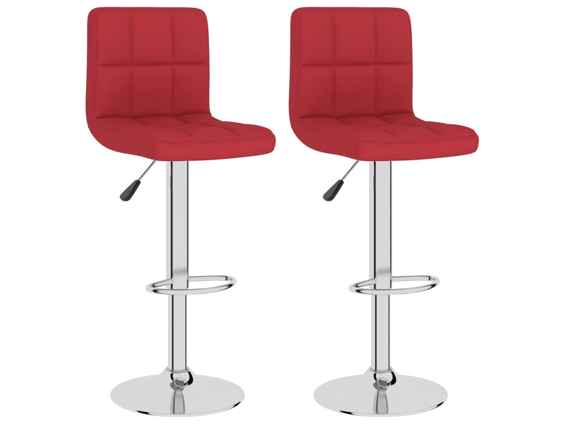 Bar Stool, Bar Stools Vidaxl Vermelho Tecido (n/a)