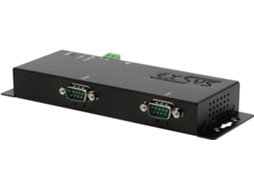 GmbH Ethernet para 2 x RS 232/422/485, incl. fonte de alimentação 12v/3a, PoE Exsys (ex 6122 2poe)