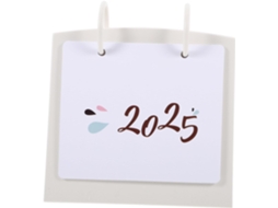 Calendário De Mesa Showeroro, Com Design Flip, Mensal Para Escritório