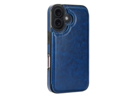 Capa Para Iphone 17 Com Compartimento Para Cartão, Aparência De Couro E Fecho Magnético Inteligente.