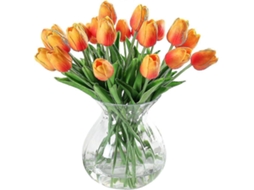 20 Tulipas Artificiais de Látex com Toque Real para Buquê de Casamento - 8 AQUAFORGE