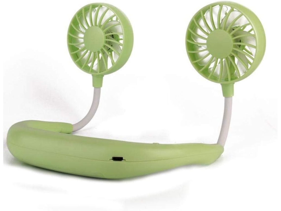 Ventilador USB de pescoço portátil S/MARCA, 1200m, uso doméstico e externo