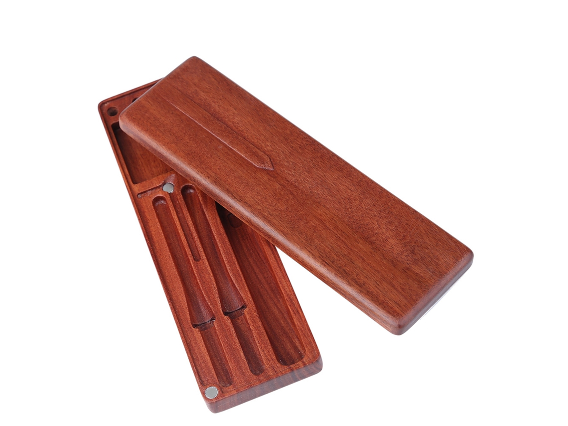 Laxiscreed Lc101 Caixa De Ferro Redwood Para Ferro De Soldar Ts100 Com Proteção Em Madeira