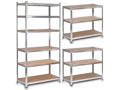 Estante Metálico Resistente Para Armazenamento 222 X 110 X 50 Cm - Humberg Hr-815