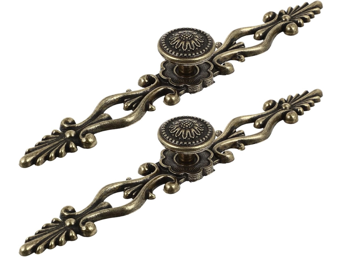 Puxadores De Armário Vintage Em Bronze Antigo Com Espaçamento Entre Furos 5 Polegadas