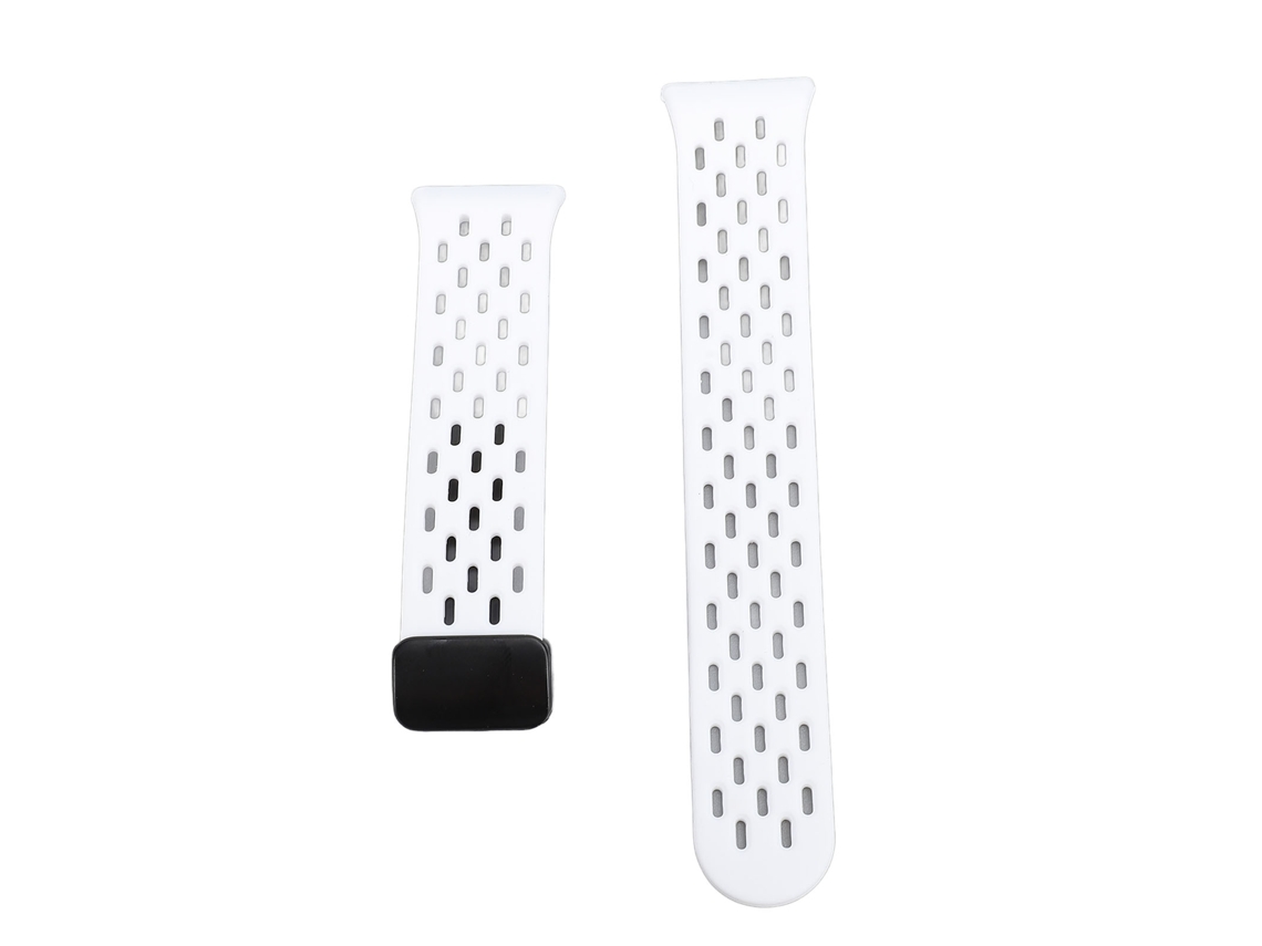 Banda De Relógio De Silicone Para Galaxy Fit 3 Pulseira De Reposição Com Design Poroso E Liberação Rápida Branca