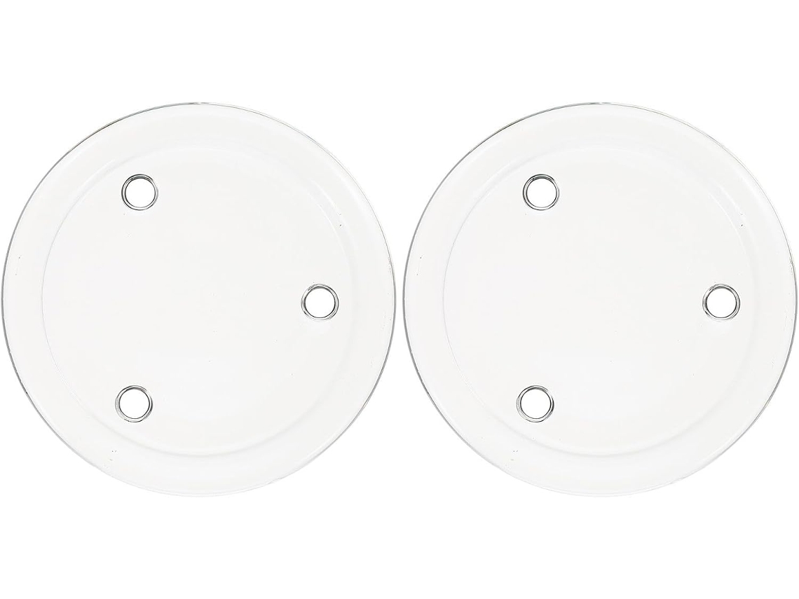 Conjunto De 2 Castiçais Redondos De Vidro Para Decoração De Mesa E