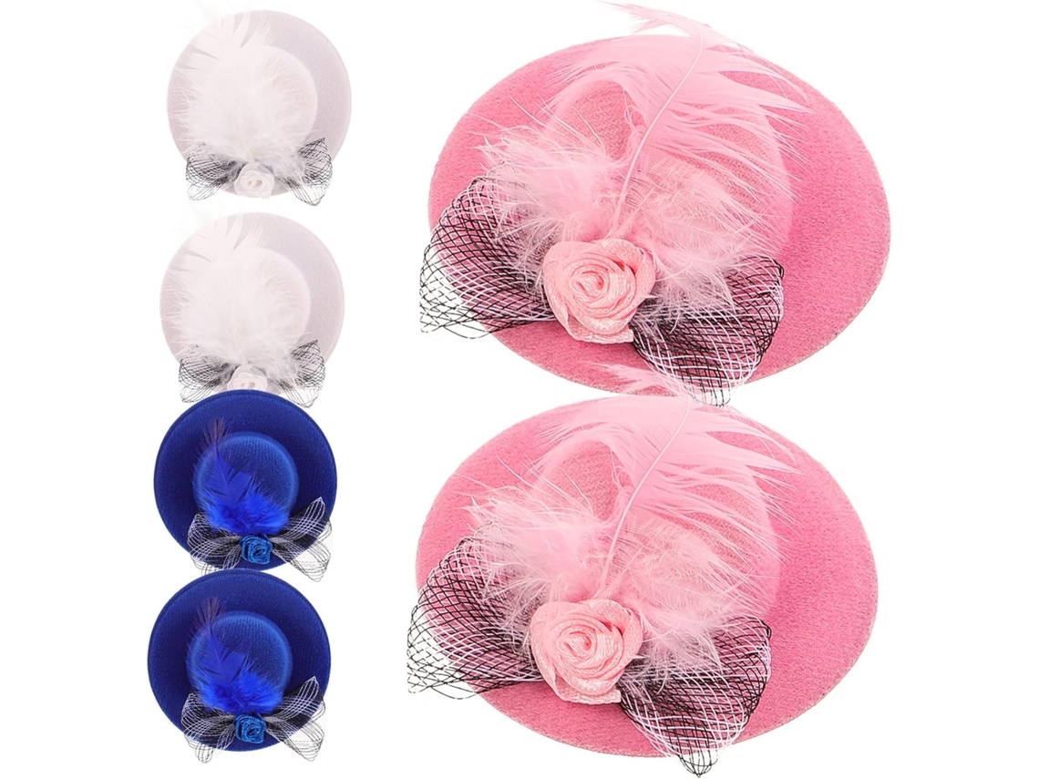 Conjunto De 18 Chapéus De Feltro Para Galinhas, Galos E Bonecas.