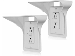 Suporte Portátil para Tomada de Parede Sem Necessidade Furar, Ideal para Guardar Tomadas Individuais BRILVIBERA