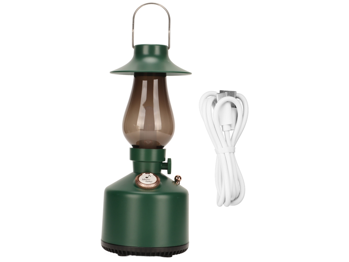 Caixa de Som Bluetooth Retrô Portátil, Verde AQUAFORGE