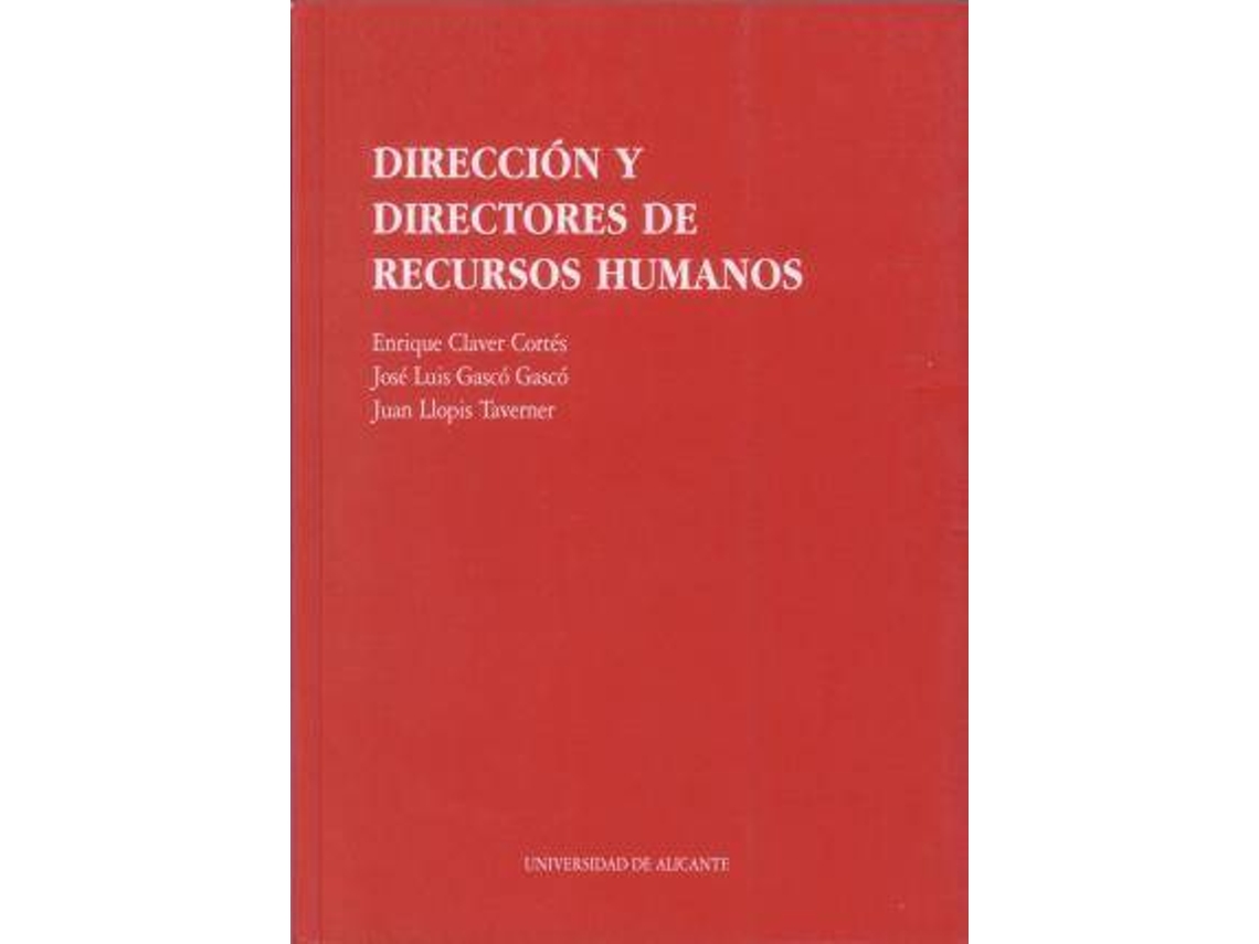 Livro Dirección Y Directores De Recursos Humanos Un Análisis De Las Empresas Alicantinas de J L Gascó Gascó, J Llopis Taverner et al. (Espanhol)
