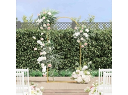 Vidaxl Arco De Casamento Ouro 100 X 39 X 200 Cm Aço