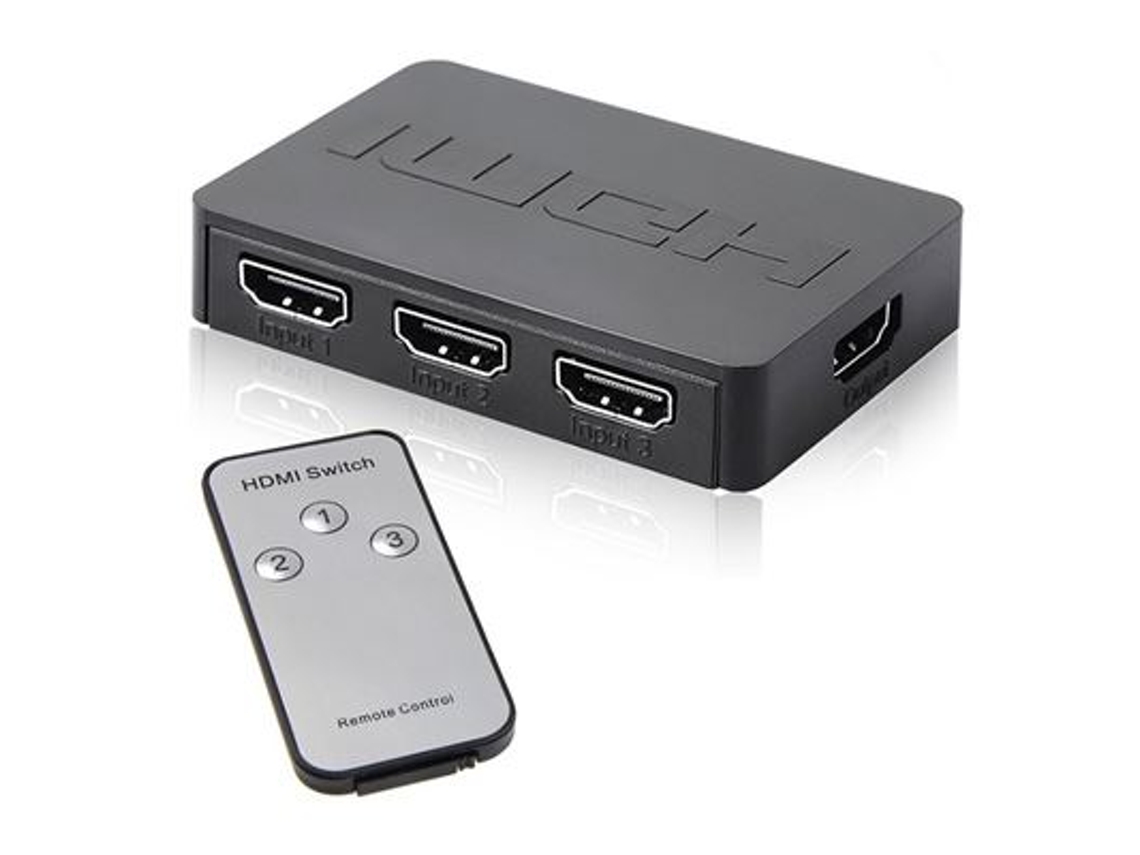 Comutador Switch Hub Hdmi 3 Portas Orysin | Controlo Remoto