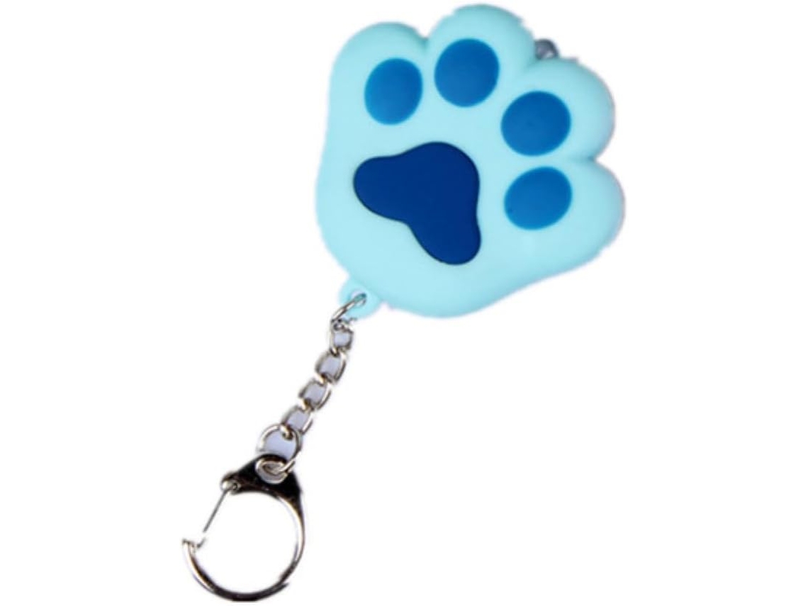 Chaveiro De Pata De Gato Com Led Azul, Luz E Som, Feito De Plástico