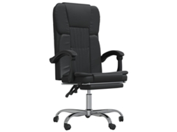 Reclining Office Chair, Reclining Office Chairs Vidaxl Preto Couro Artificial (n/a)