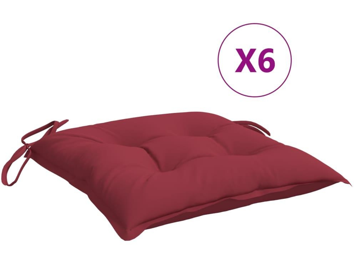 Pallet Cushion, Pallet Cushions Vidaxl Vermelho Tecido (50 X 50 X 7 Cm)