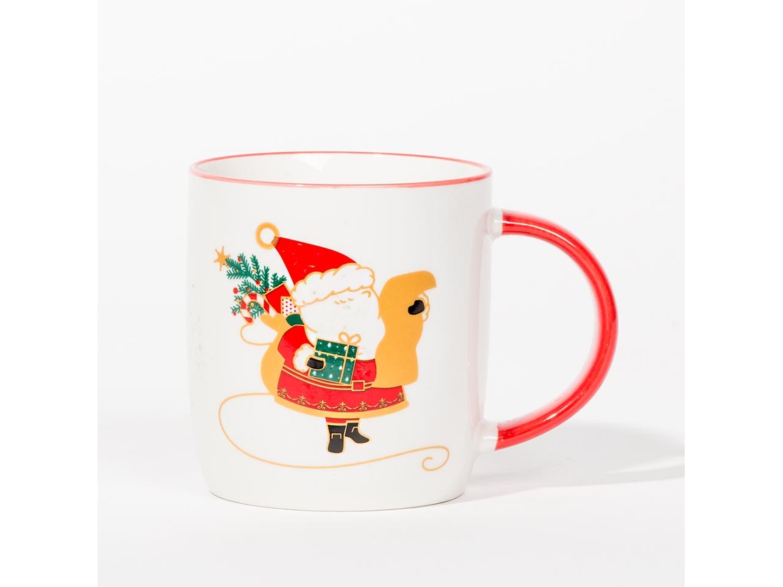 Caneca de Natal Santa Pai Natal com Presentes VIVA
