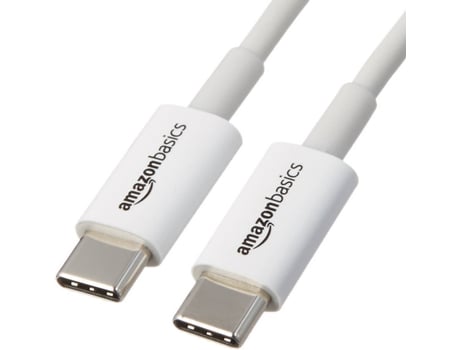 Cabo de Dados AMAZONBASICS (USB-C - 1.8 m - Branco)
