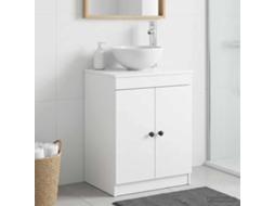 Vidaxl Armário De Banheiro Branco 54 X 41 X 70 Cm Derivados De Madeira