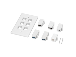 Painel Tomada Parede Hdmi Usb3.0 6 Portas LAXISCREED