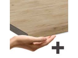 Armário de pia baixo Vicco Fame-Line, Country Gold Green, 80 cm com prateleira, PA Oak