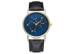 Relógio feminino de quartzo, estilo vintage simples, relógio de negócios moderno com pulseira de couro PU preta.