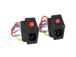 2 Unidades Enchufe Macho Com Fusível 10a E Interruptor De Chave 6a 250v Ca Módulo De Entrada Iec320 C14 Para Impressora 3d