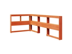 Estante Cabeceira L 80 cm Pinho Maciço Castanho Mel MAISON EXCLUSIVE