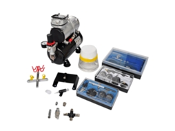 Vidaxl Conjunto De Compressor De Ar Com 3 Aerógrafos