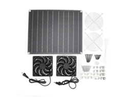 Ventilador Solar 15w 12v Dc Ipx7 Estufa Galinha Pet