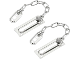 Pacote Com 2 Travas De Corrente Para Porta Com Corrente, Trava Interna Para Porta, Aço Inoxidável Aquaforge