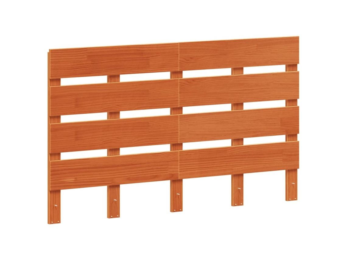 Cabeceira 120 Cm Madeira de Pinho Maciça Castanho mel MAISON EXCLUSIVE