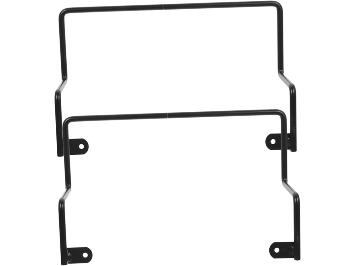 Protetor de colchão Pretyzoom com 2 suportes antiderrapantes de ferro preto para cama, barra de retenção resistente