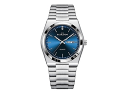 Relógio De Quartzo Masculino Ruolindo Gd303 Com Pulseira De Aço E Calendário