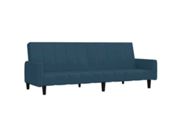 Sofa Bed, Sofa Beds Vidaxl Azul Veludo (n/a)