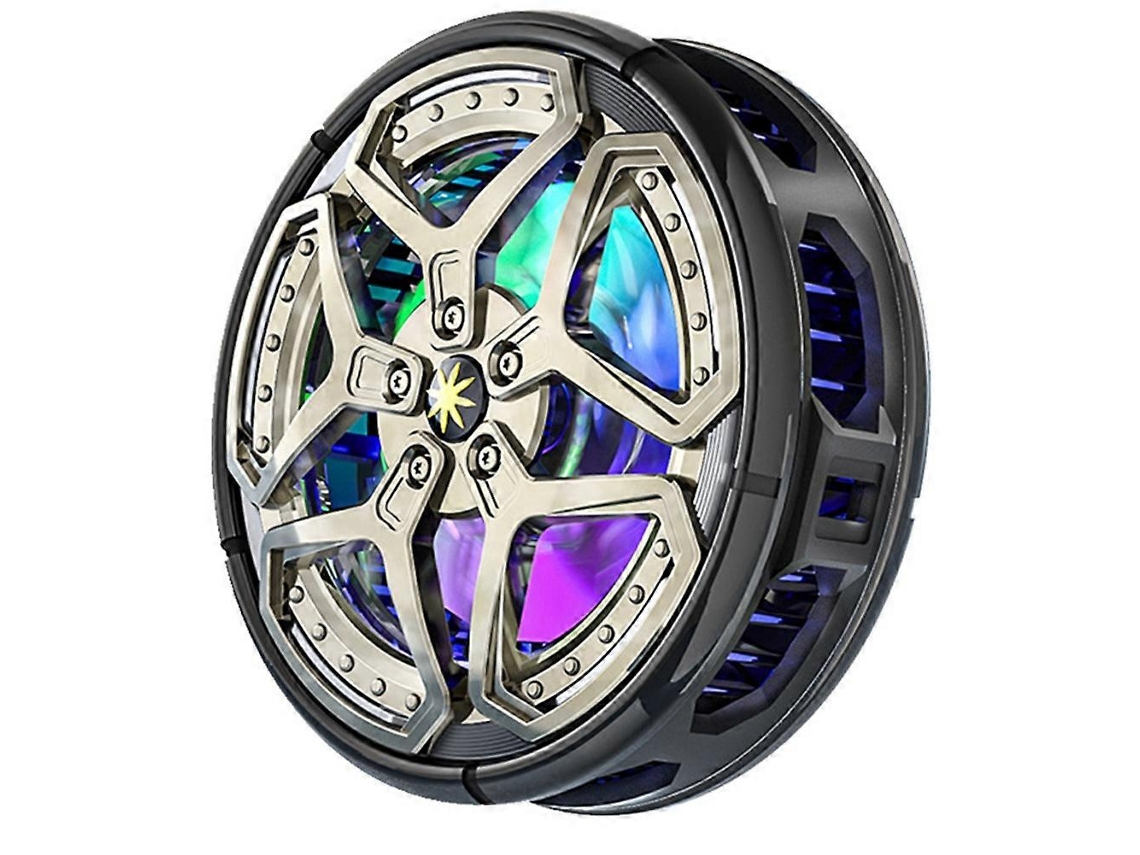 Cooler 2 Em 1 Para Celular Com Fixação Magnética/traseira, Ventilador De Resfriamento Semicondutor E Efeitos De Iluminação Rgb Para Celulares E T