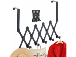 Lurelia Cabideiro De Porta, 6 Ganchos, Em Aço Inoxidável, Para Toalhas E Roupas, 65 Cm, Suporta Até 10 Kg, Entrada Organizada