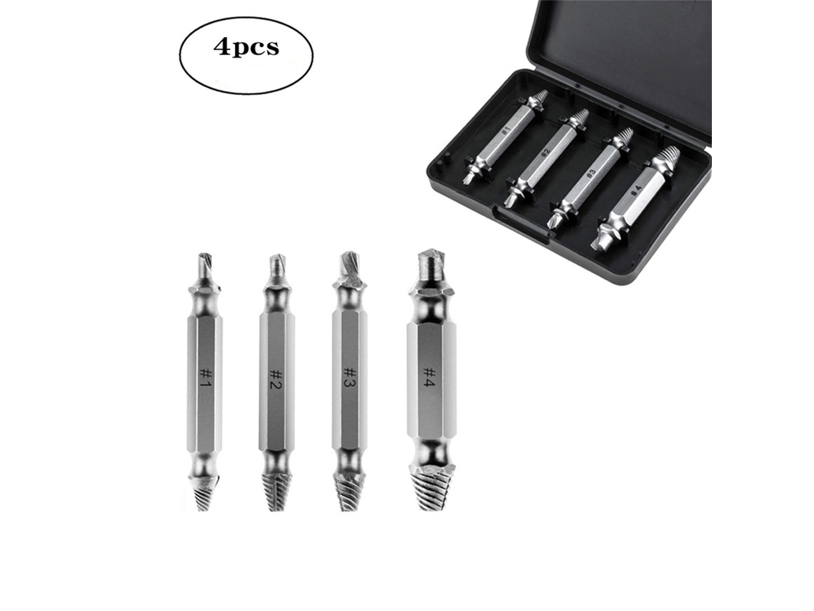 Conjunto de extratores de parafusos, 4 peças, OEM