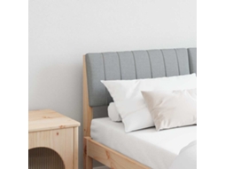 Vidaxl Cabeceira Estofada Cinzento-claro 135 Cm