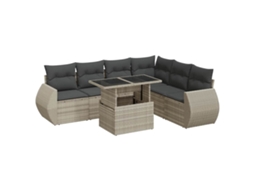 Garden Sofa Set, Garden Sofa Sets Vidaxl Cinzeto Rattan / Vime (n/a)