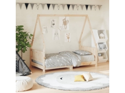 Vidaxl Estrutura De Cama Infantil 80x160 Cm Pinho Maciço