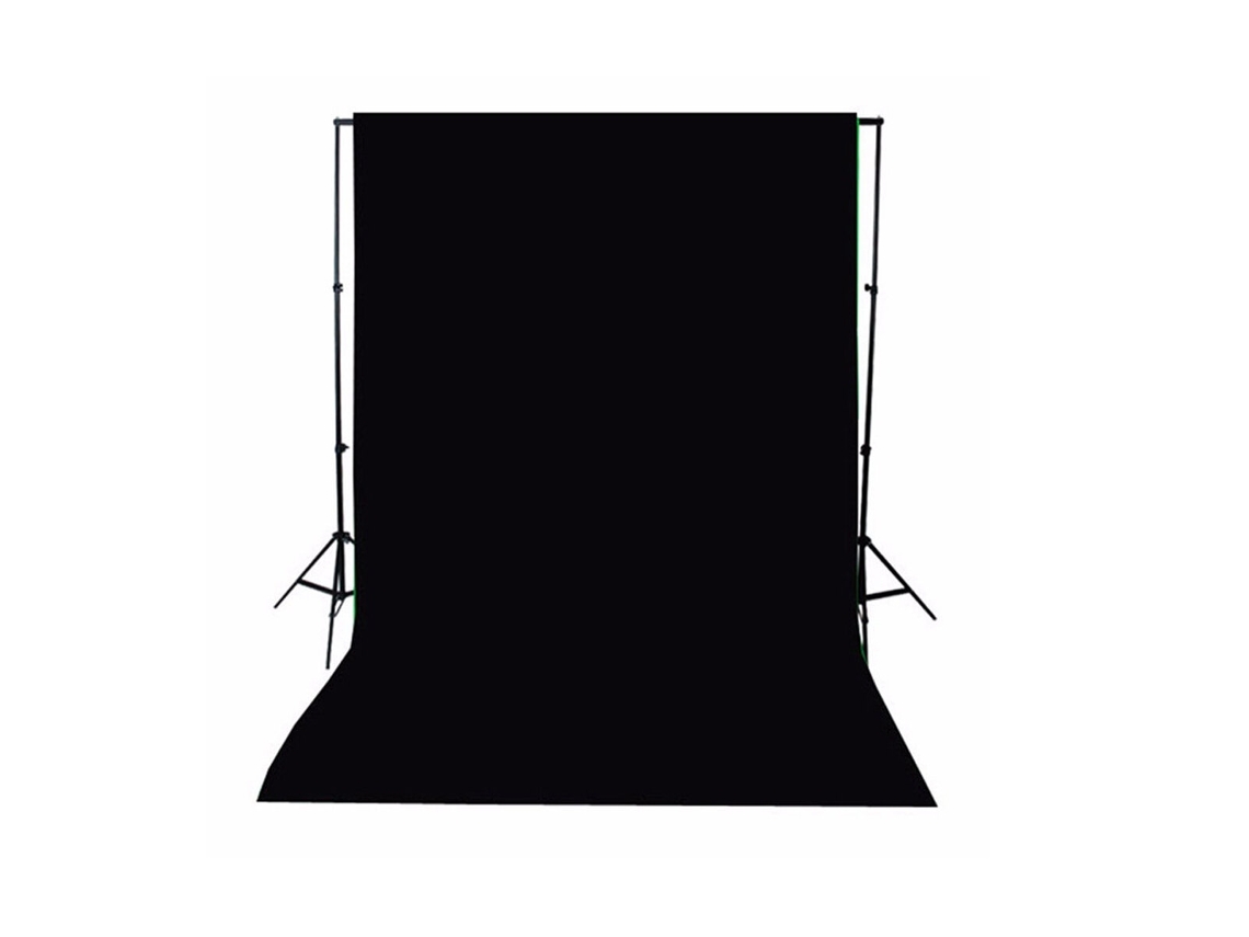 Fundo Fotográfico Verde Chroma Key Preto 100x160cm Em Tecido Não Tecido Para Fotografia E Vídeos Do Youtube