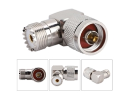 Adaptador Coaxial HURRISE Conector Coaxial Adaptador Fêmea Coaxial M de Ângulo Reto Durável Resistente para Som