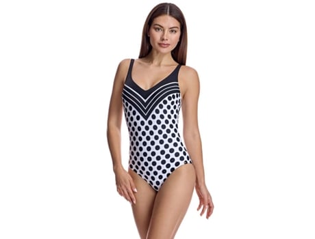 Maiô feminino Ory com decoração em V e bojos W250376