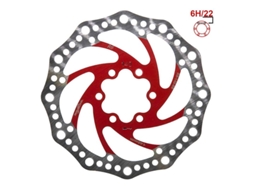 Disco De Freio R6.1 140mm 6h Vermelho