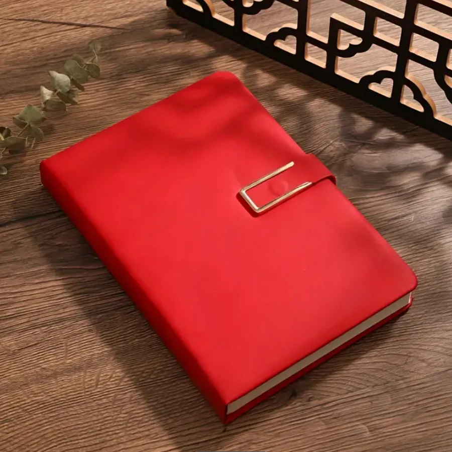 (vermelho, 200 Páginas) Pacote Com 10 Cadernos Retrô A5, Capa Mole, Material De Escritório.