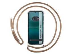 Capa Tumundosmartphone Transparente Para Nothing Phone 4a Pro 5g Com Correia Camel