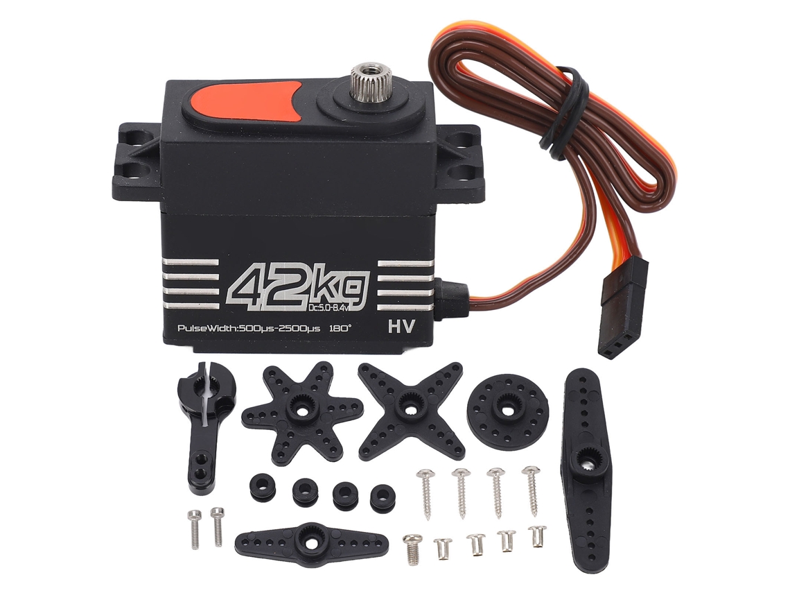 Mali servo Digital de Alta Torque 42kg Motor Brushless Engrenagem Metal para Rc Crawler 1/8 1/10