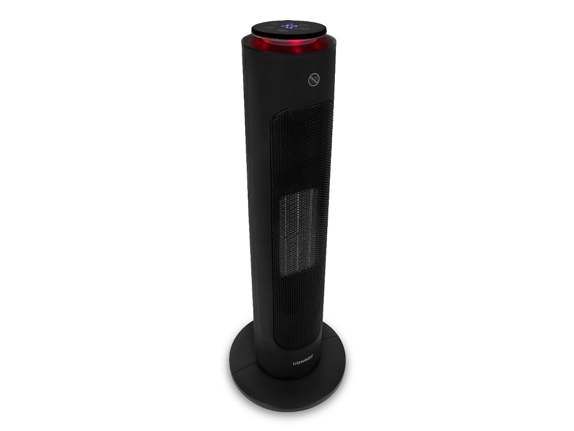 Aquecedor Elétrico de Torre VONROC 2000W Wi-Fi Cerâmica com Controlo Remoto (Outlet Grade A)