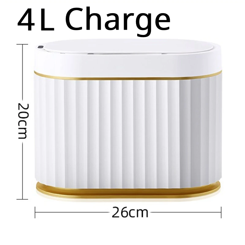Lixeira Inteligente Mini com Aroma para Banheiro, Mesa e Uso Externo. MDUG (recarregável de 4 Litros)
